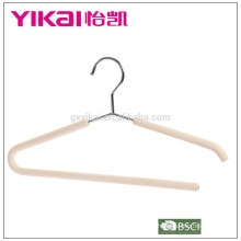 2015metal shirt trouser/pants hangers with trousers bar in natural color